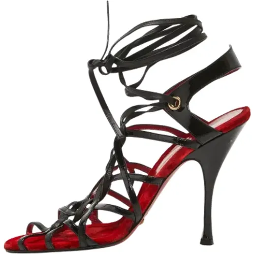 Pre-owned Leder sandals , Damen, Größe: 39 EU - Dolce & Gabbana Pre-owned - Modalova