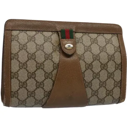 Pre-owned Canvas clutches , female, Sizes: ONE SIZE - Gucci Vintage - Modalova