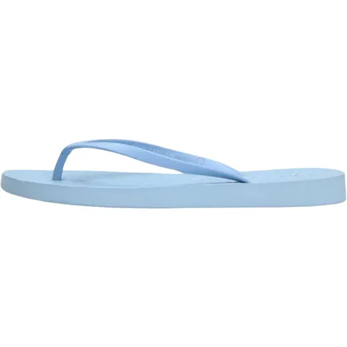 Blaue Tapered Strand Flip-Flops , Damen, Größe: 41 EU - Sleepers - Modalova