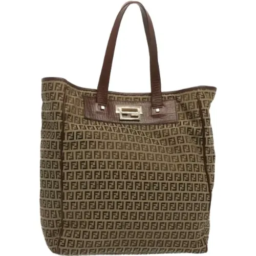 Pre-owned Canvas handbags , female, Sizes: ONE SIZE - Fendi Vintage - Modalova