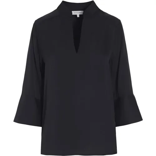 Schwarze Bluse mit weiten Ärmeln , Damen, Größe: L - Dea Kudibal - Modalova