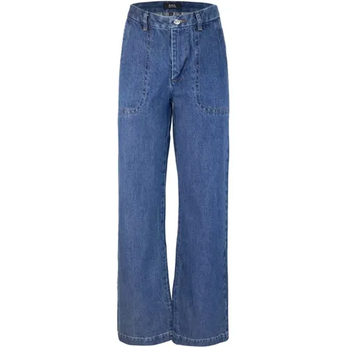 Straight Cut Blaue Jeans A.P.C - A.P.C. - Modalova