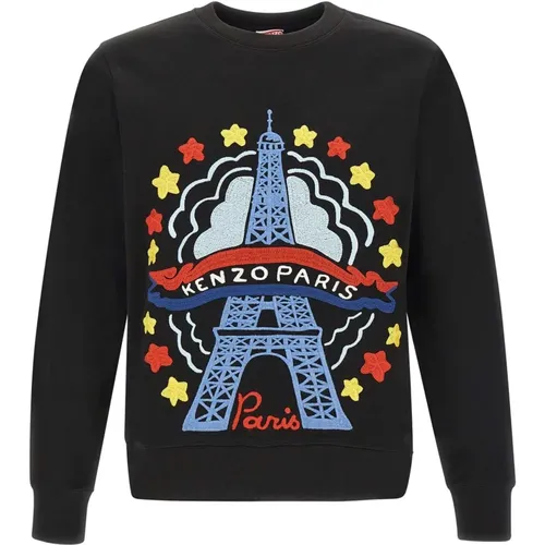 Schwarze Sweaters von Paris , Herren, Größe: S - Kenzo - Modalova