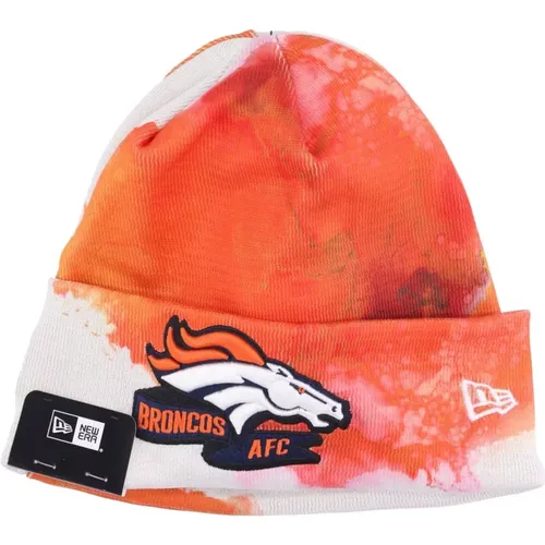 Denver Broncos NFL Team Colors Knit Hat , male, Sizes: ONE SIZE - new era - Modalova