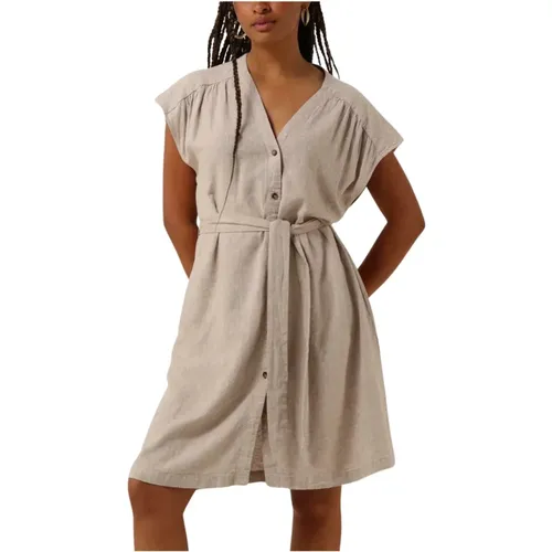 Zandkleurige Mini Kleid , Damen, Größe: XL - moss copenhagen - Modalova