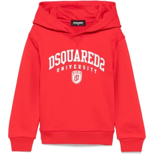 Entspannter Hoodie mit Frontdruck - Dsquared2 - Modalova