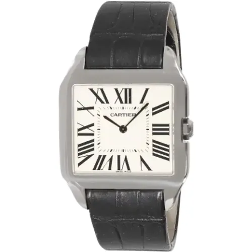 Pre-owned White Gold watches , male, Sizes: ONE SIZE - Cartier Vintage - Modalova