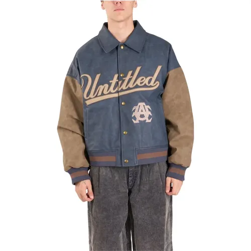 Varsity Academy Jacket with Snap Closure , male, Sizes: M, L, XL, S - Untitled Artworks - Modalova