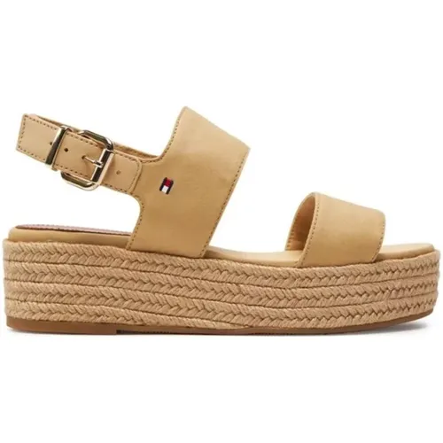 Damen Keilsandalen , Damen, Größe: 38 EU - Tommy Hilfiger - Modalova