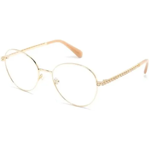 Gold Optical Frame for Everyday Use , female, Sizes: 54 MM - Swarovski - Modalova