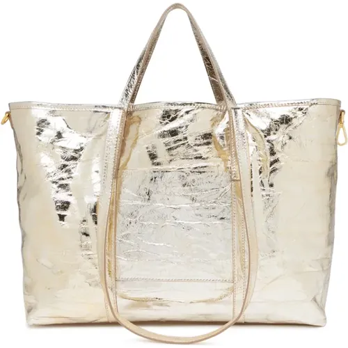 Laminated Leather Shopping Bag , female, Sizes: ONE SIZE - Gianni Chiarini - Modalova