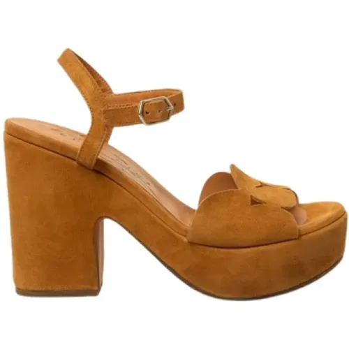 Green Suede High Heel Sandals , female, Sizes: 2 UK, 7 UK, 3 UK, 5 UK - Chie Mihara - Modalova