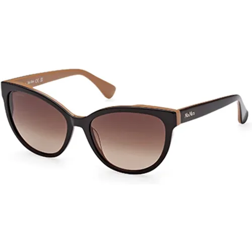 Brown Frame Brown Lens Sunglasses , female, Sizes: 57 MM - Max Mara - Modalova