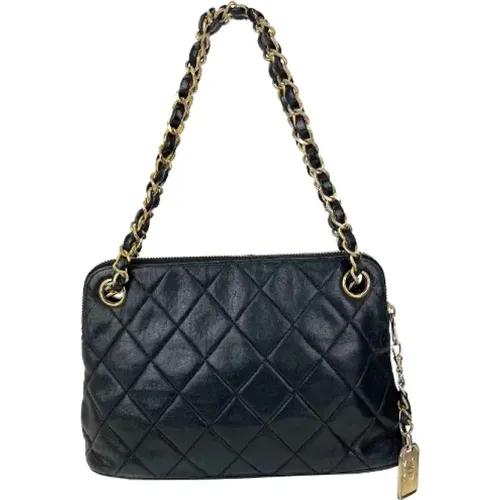 Authentic Quilted Lambskin Leather Mini Shoulder Bag , female, Sizes: ONE SIZE - Chanel Vintage - Modalova