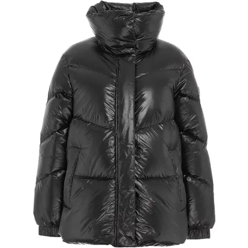 Schwarze Aw23 Daunenjacke für Frauen , Damen, Größe: M - Woolrich - Modalova