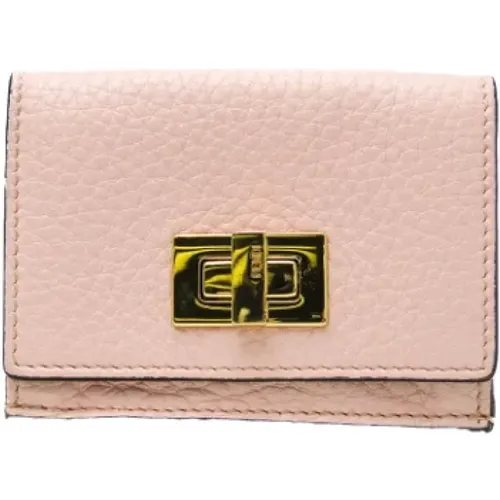 Pre-owned Leather wallets , female, Sizes: ONE SIZE - Fendi Vintage - Modalova