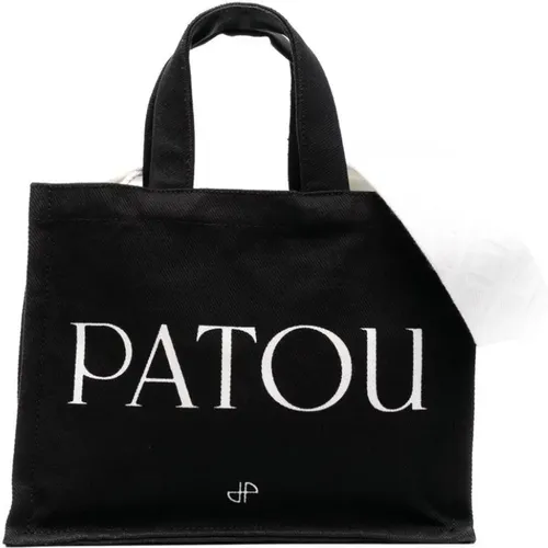 Logo-print Tote Bag in /White , female, Sizes: ONE SIZE - Patou - Modalova