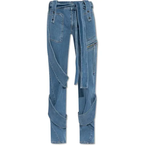 Jeans mit Einsätzen , Damen, Größe: 3XS - Blumarine - Modalova