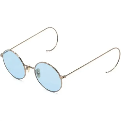 Hamish SUN Antique Gold Celebrity Blue Sunglasses - Moscot - Modalova