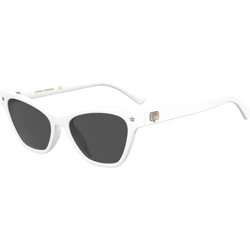 Weiße/Graue Sonnenbrille CF 1020/S - Chiara Ferragni Collection - Modalova