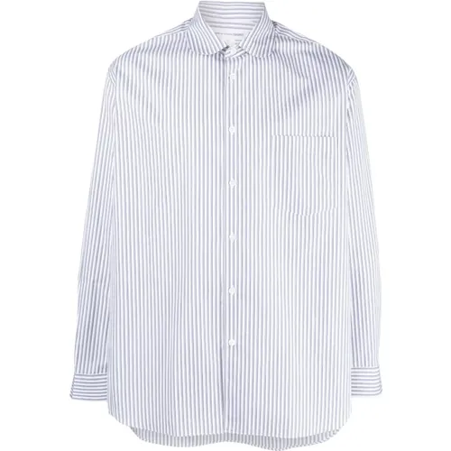 Multicolored Striped Men`s Woven Shirt , male, Sizes: XL - Comme des Garçons - Modalova