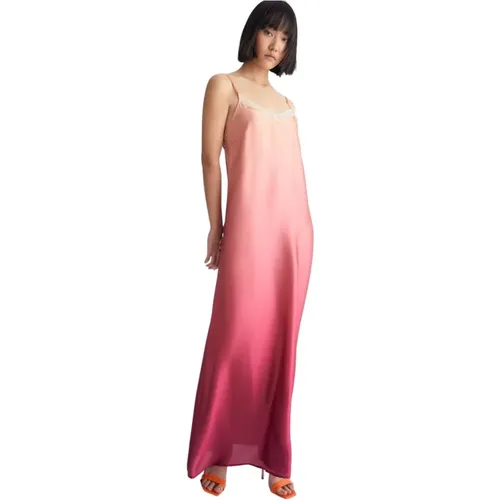Satin Long Dress , female, Sizes: XS, 2XS - Liu Jo - Modalova