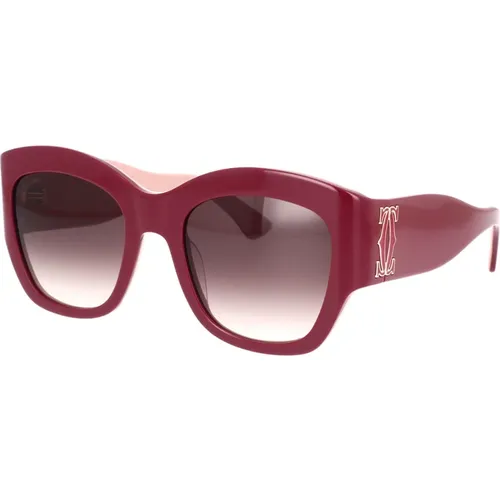 Elegante Oversize-Sonnenbrille , Damen, Größe: 52 MM - Cartier - Modalova