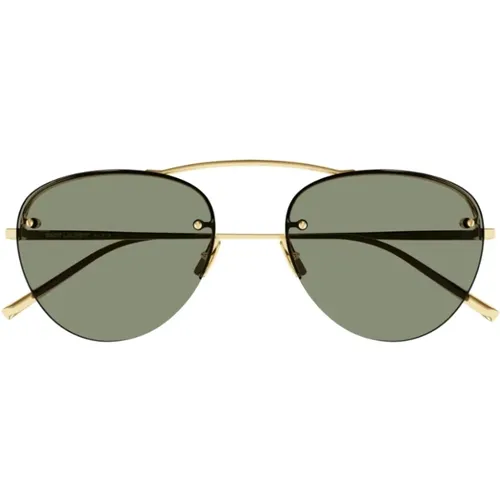 Geometric Metal Sunglasses , female, Sizes: ONE SIZE - Saint Laurent - Modalova