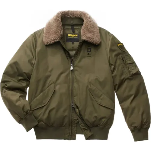 Kenneth Herren Eco Bomberjacke - Blauer - Modalova