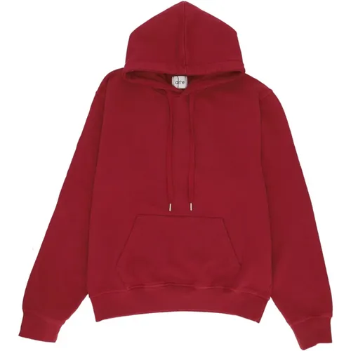 Leichter Kapuzenpullover Bordeaux Stickerei , Herren, Größe: M - Arte Antwerp - Modalova