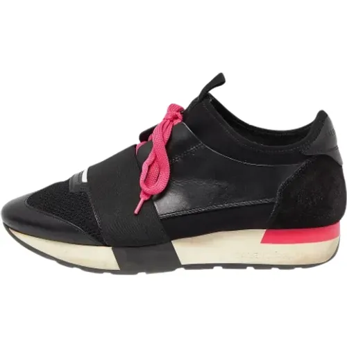 Pre-owned Leather sneakers , female, Sizes: 4 UK - Balenciaga Vintage - Modalova