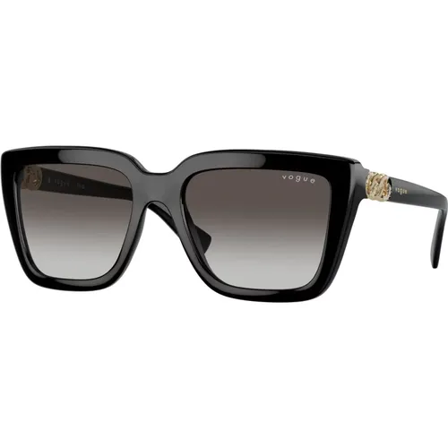 Schwarz/Grau Schattierte Sonnenbrille - Vogue - Modalova