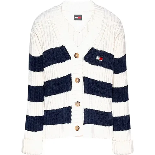 Gemusterter Strick Cardigan Jacke - Tommy Hilfiger - Modalova