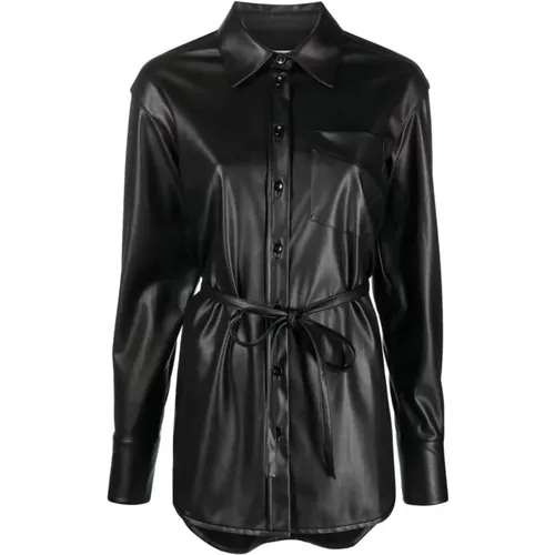 Faux leather shirt jacket , female, Sizes: M, XS, S, 2XS, L - Proenza Schouler - Modalova