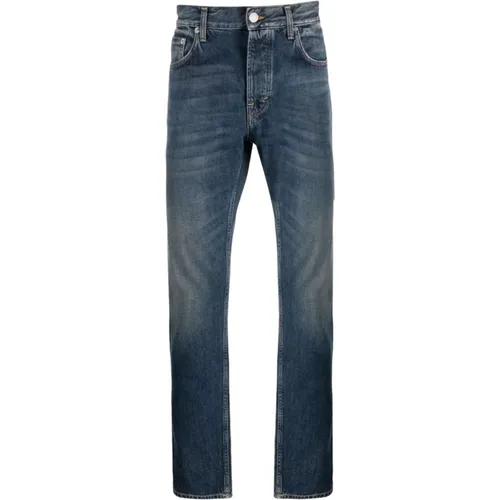 Blaue Stonewashed Skinny-Leg Jeans , Herren, Größe: W30 - Department Five - Modalova