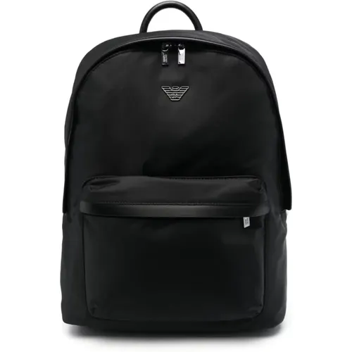 Dark Olive Mans Backpack , male, Sizes: ONE SIZE - Emporio Armani - Modalova