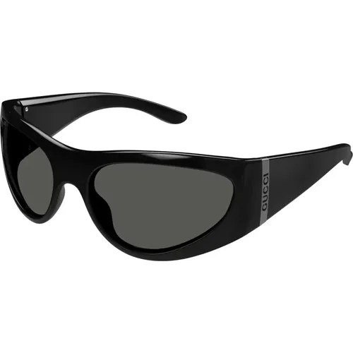 Schwarz/Graue Sonnenbrille Gg1575S , Herren, Größe: 63 MM - Gucci - Modalova