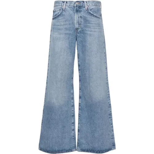 Clara Wide Jeans for Women , female, Sizes: W28, W27, W26, W25 - Agolde - Modalova