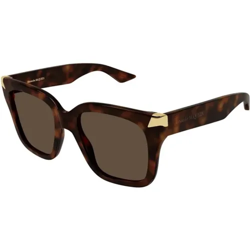 Havana Sunglasses Am0440S 003 , unisex, Sizes: 53 MM - alexander mcqueen - Modalova
