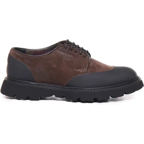 Blue/ Suede Rubber Flat Shoes , male, Sizes: 8 1/2 UK - Doucal's - Modalova