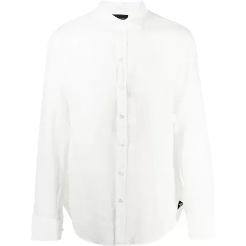 Linen Shirt, 100% Linen , male, Sizes: XL, M, 2XL, S, L - Emporio Armani - Modalova