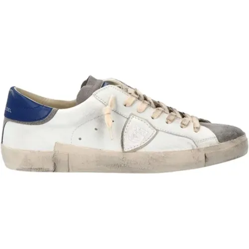 Low Top Sneakers with Asymmetric Band , male, Sizes: 6 UK, 10 UK - Philippe Model - Modalova