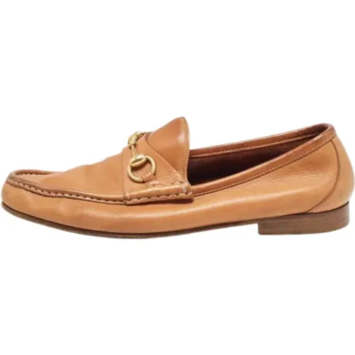 Pre-owned Leather flats , male, Sizes: 8 UK - Gucci Vintage - Modalova