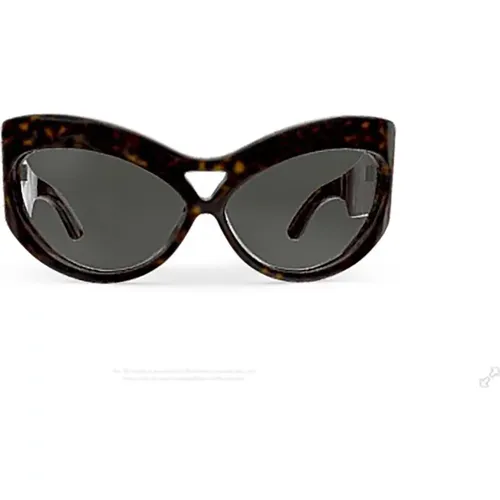 Braune Ss23 Damen Sonnenbrille , Damen, Größe: 67 MM - Saint Laurent - Modalova