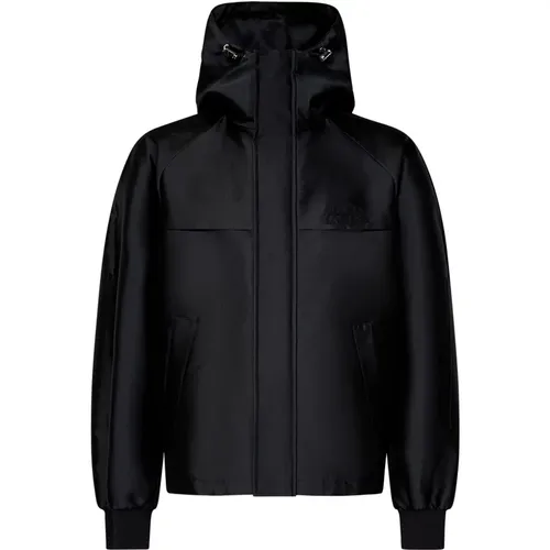 Coat with Hood and Drawstring , male, Sizes: M - alexander mcqueen - Modalova