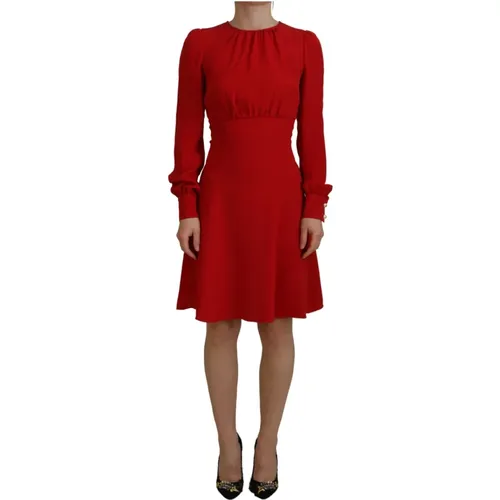 Wunderschönes Rotes Seidenkleid - Dolce & Gabbana - Modalova