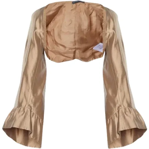 Pre-owned Silk outerwear , female, Sizes: M - Alexander McQueen Pre-owned - Modalova