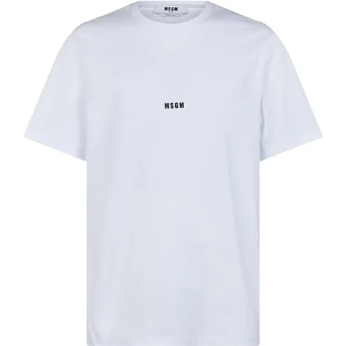 T-Shirts , male, Sizes: S, M, L, XL - Msgm - Modalova