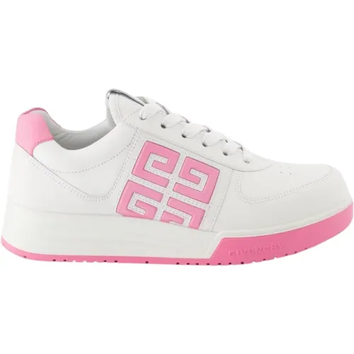 Schnürbare Bicolor-Ledersneaker,Weiße G4 Basket Sneakers - Givenchy - Modalova
