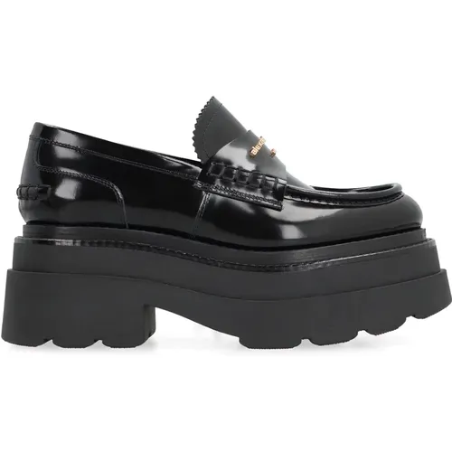 Leder Loafers Mandel Zehen Plattform - alexander wang - Modalova